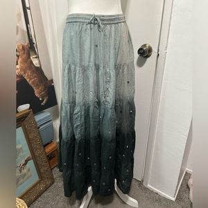 Long boho sirencore skirt